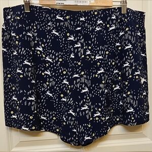Disney White Rabbit pattern shorts, Lauren Conrad, XXL, NWOT